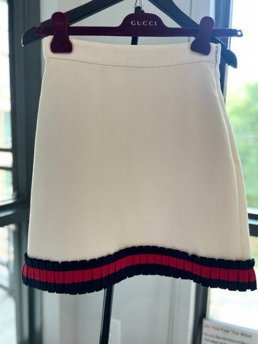 Gucci Trimmed Skirt, Silk, Size XS